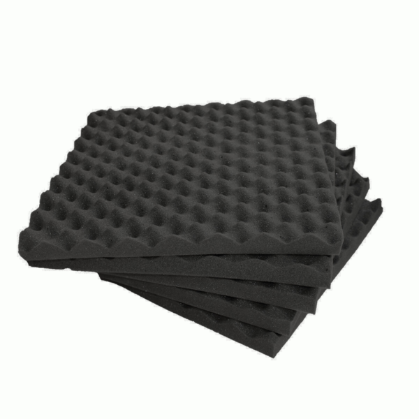 Espuma Acustica Insonorizacion (14und) 50cm X 50cm X 5 Cm Negro