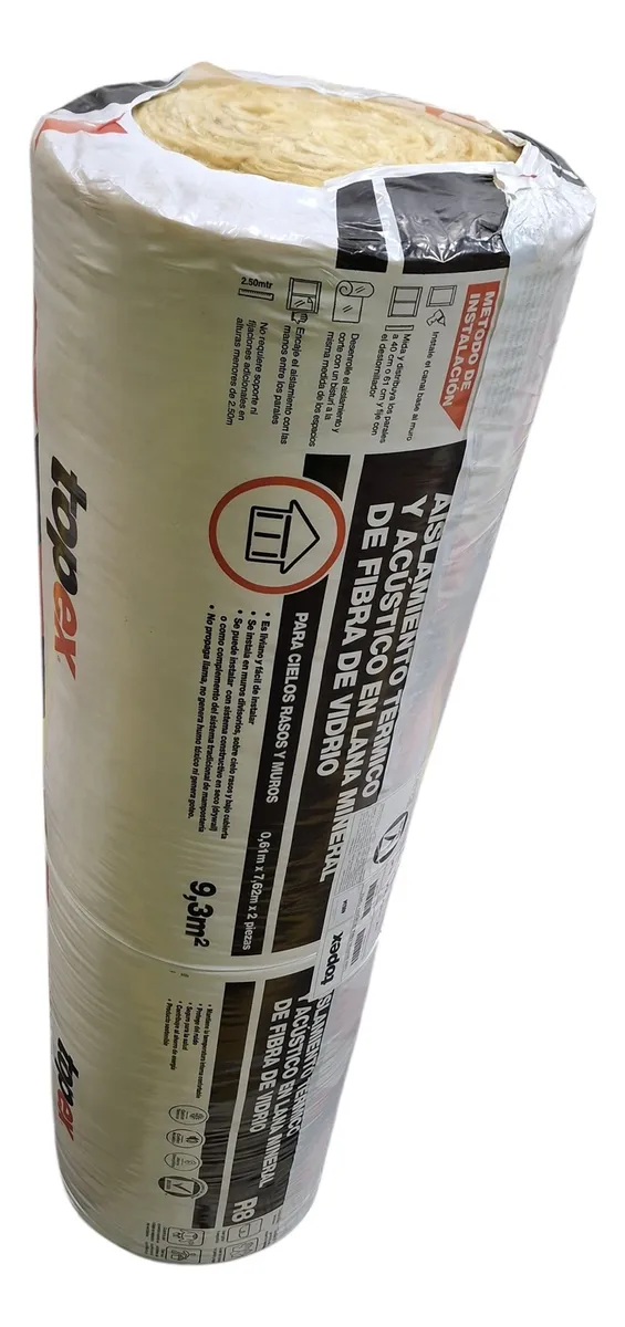 Frescasa Eco 3-1/2pg Rollo Fibra De Vidrio 9m2 Insonorizar 1.2v