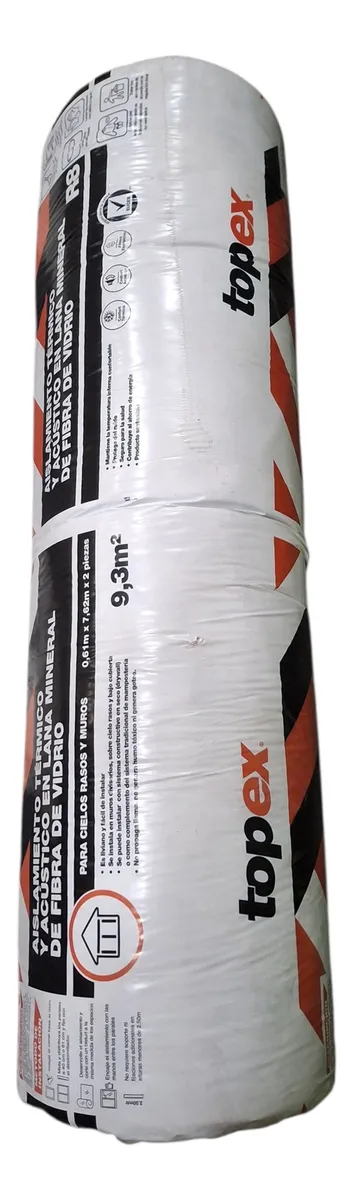 Frescasa Eco 3-1/2pg Rollo Fibra De Vidrio 9m2 Insonorizar 1.2v