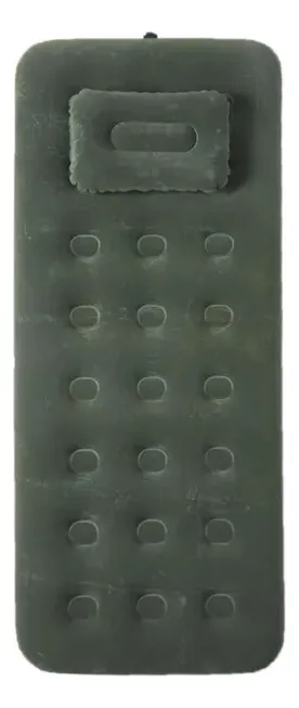 Combo 2 Colchones Inflables Junior + 2 Almohadas + Bomba Verde