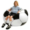 Sillón Inflable Puff Redondo Interior Pelota Football Bogota Blanco