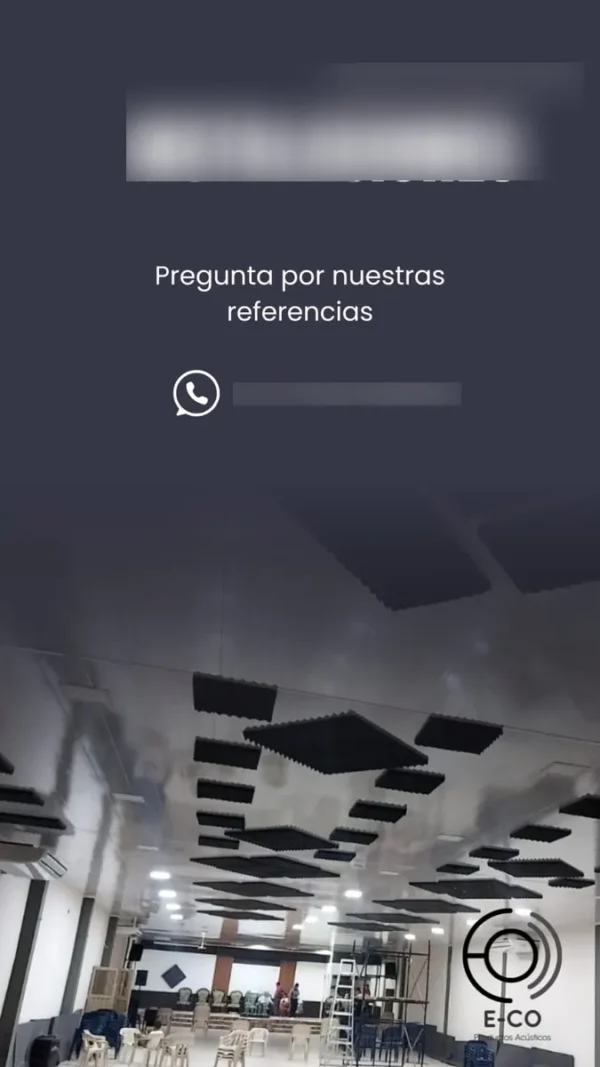 Espuma Acustica (x6 Und) Profesional Para Ruido 1m X2mts