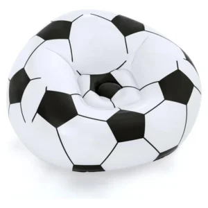 D_NQ_NP_2X_946484-MCO85630497214_062025-F Sillón Inflable Puff Redondo Interior Pelota Football Bogota Blanco