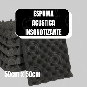 ESPUMA ACUSTICA INSONOTIZANTE.png Espuma Acústica Profesional 50×50×5 cm – Combo x24 Unidades Insonorización Total