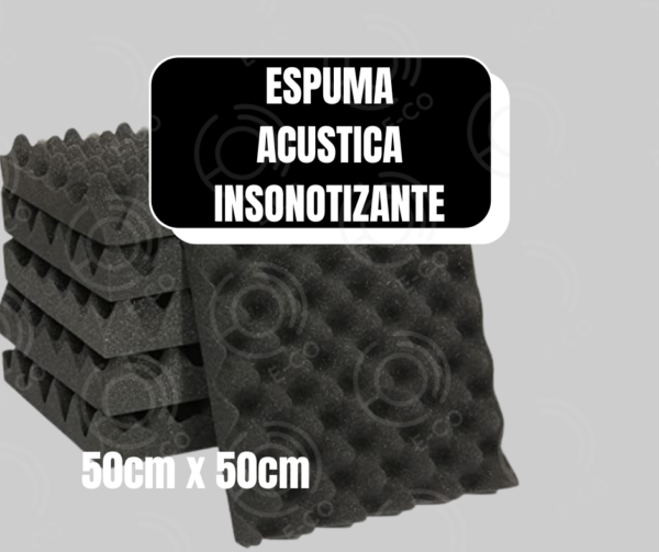 Espuma Acústica Profesional 50×50×5 cm – Combo x24 Unidades Insonorización Total