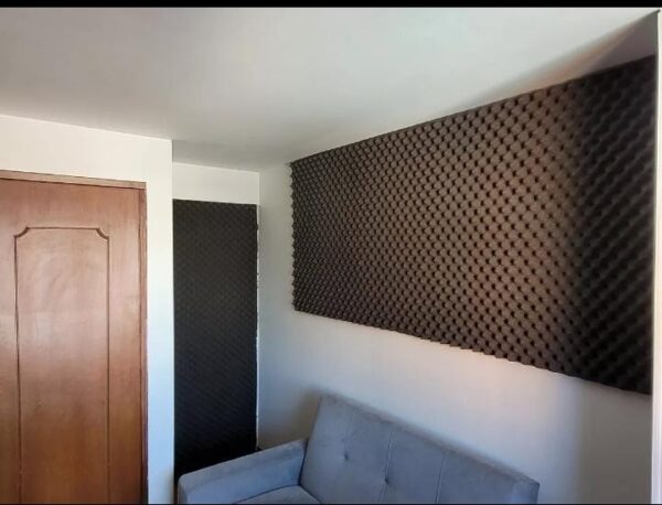 Espuma Acústica Profesional 1x2 m – Combo x4 Unidades Reducción de Ruido y Eco