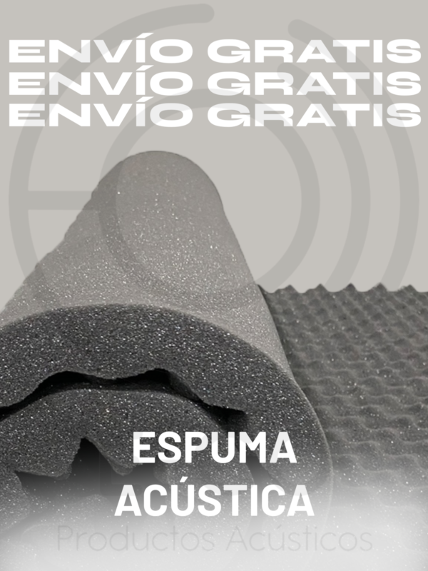 Espuma Acústica Profesional 1x2 m – Combo x4 Unidades Reducción de Ruido y Eco
