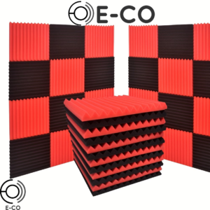 35 Paneles Acústicos En Pirámide Acanala 30x30x2.5cm Pack X8und