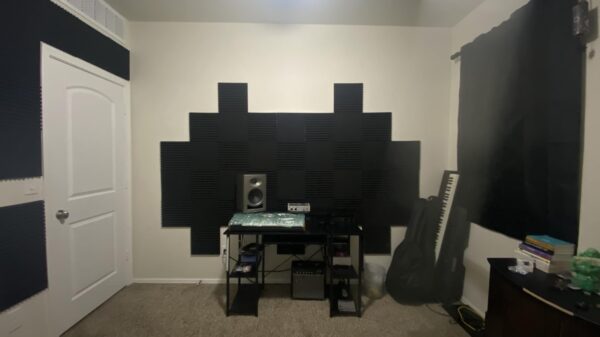 Espuma Acústica Pirámide 30x30x2.5cm Pack X12 Paneles